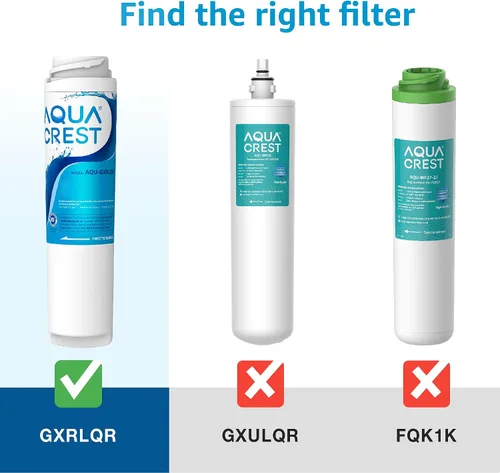 Vista 2 de AQUA CREST GXRLQR - Filtro de agua en línea para debajo del fregadero, repuesto para filtro de agua GE SmartWater Twist and Lock GXRLQR, certificado
