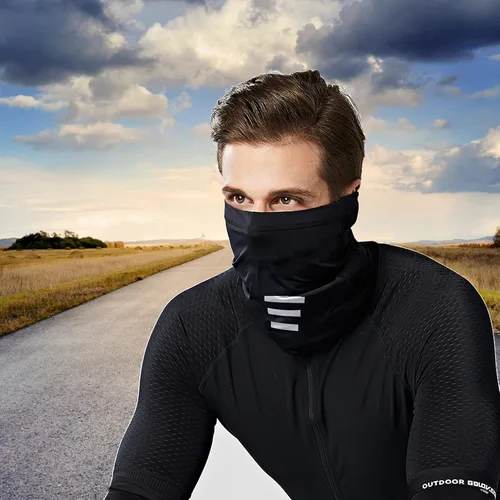 Vista 3 de Polaina de cuello con protección UV, polaina de cuello ajustable para hombres y mujeres