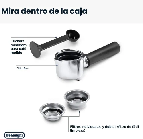 Vista 8 de De'Longhi EC685M Dedica Deluxe - Máquina automática de café expreso, 35 onzas, 1, metálico