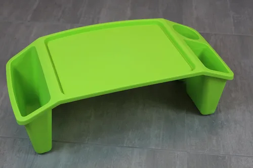 Vista 2 de Basicwise QI003253G Bandeja de escritorio para niños, mesa de actividades portátil, Verde, 1 pieza