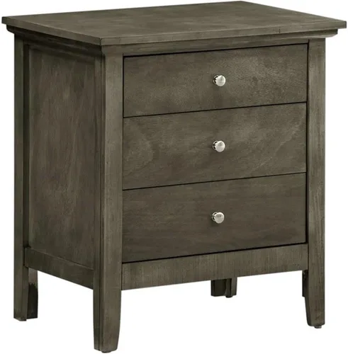 Vista 7 de Glory Furniture Mesita de noche Hammond con 3 cajones en color beige