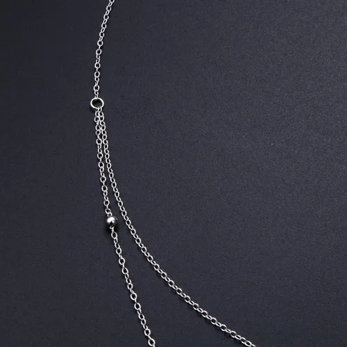 Vista 4 de DAOCHONG Collares con colgante de sol y luna de plata de ley 925 para mujer, regalos de joyería para ella