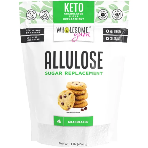 Vista 7 de Wholesome Yum Edulcorante de alulosa – Sustituto natural del azúcar granulado – Keto, sin OMG, cero carbohidratos, cero calorías, sin azúcar, sin
