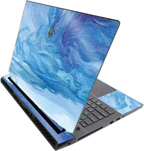 Vista 422 de MightySkins - Skin brillante con purpurina para Alienware M17 R3 (2020) y M17 R4 (2021) - Diversión de los años 90 Acabado duradero con purpurina