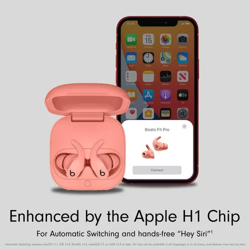 Vista 6 de Beats Fit Pro - Auriculares verdaderos inalámbricos con cancelación de ruido - Chip de auriculares Apple H1, compatible con Apple y Android