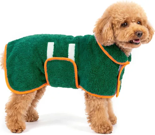 Vista 57 de Bienbee Albornoz para perro, súper absorbente para perros pequeños a Negro