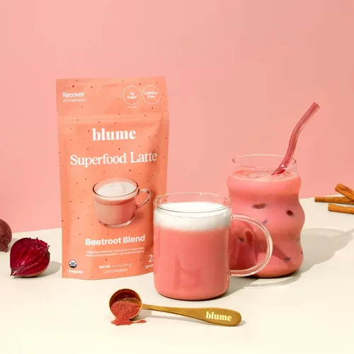 Vista 7 de Blume Superfoods Latte - Polvo de remolacha, potenciador de energía, remolacha orgánica en polvo, clavo, canela, jengibre, vegano, apto para dieta