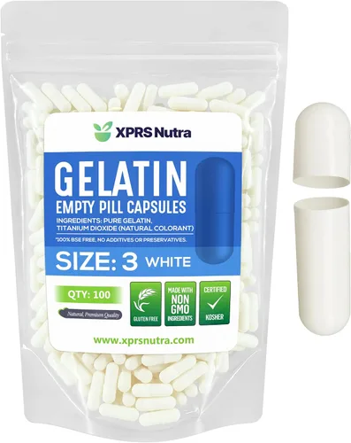 Vista 9 de XPRS Nutra Cápsulas vacías tamaño 3 – 1000 cápsulas vacías de gelatina – Pastillas de relleno de cápsulas de bricolaje – Tapa de gel de píldora