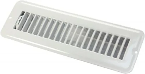 Vista 2 de JR Products 02-28915 Registro de Piso con Amortiguador - 2" x 10", Marrón