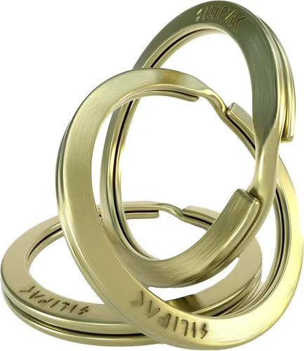 Vista 2 de Llaveros planos divididos a granel, resistente y resistente para automóvil, hogar, anillo de metal grande para perro, cordón para escuela, oficina