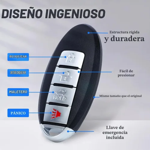 Vista 5 de Keymall Reemplazo de 4 botones para Nissan Maxima 2007-2008 para Sentra 2007-2012 CWTWBU735 285E3-EW81D 285E3-EW82D