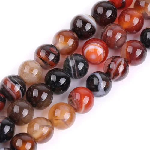 Vista 156 de GEM-Inside - 95 cuentas AA color morado oscuro de amatista de 15 pulgadas por hebra con agujero, piedras preciosas naturales y cuentas de cristal