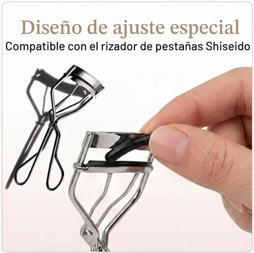 Vista 4 de Compatible con almohadillas de repuesto para rizador de pestañas Shiseido Blackb (apto para Shiseido)