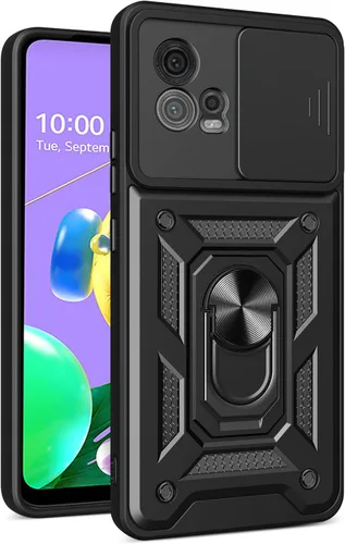 Vista 42 de Compatible con carcasa de soporte Infinix Zero Ultra 5G, con cubierta de lente de cámara deslizante compatible con funda Infinix Zero Ultra 5G Negro