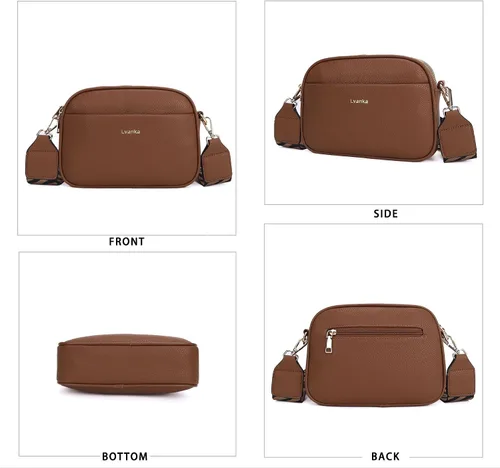 Vista 7 de Lvanka Bolsos cruzados para mujer cartera de mano, bolso de hombro con correa ajustable