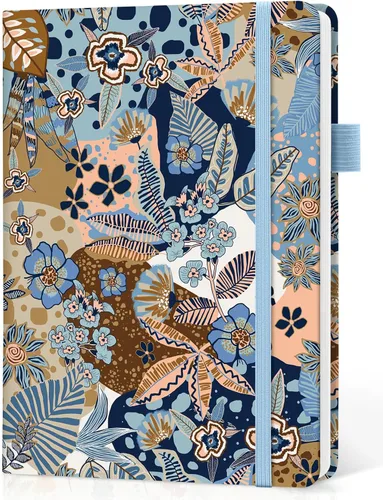 Vista 16 de Taja Cuaderno rayado para mujeres y hombres, diario de cuero de tapa dura para escribir, cuaderno de rayas universitarias A5 para trabajo y toma