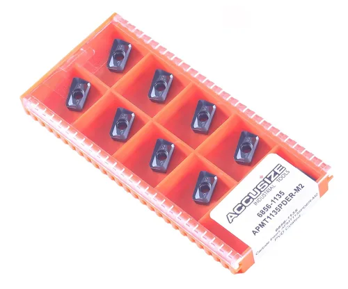 Vista 11 de Accusize Industrial Tools APKT11T308-LH Insertos de carburo para mecanizado de aluminio, juego de 10 piezas, 0058-1130x10 APKT11T308-G2