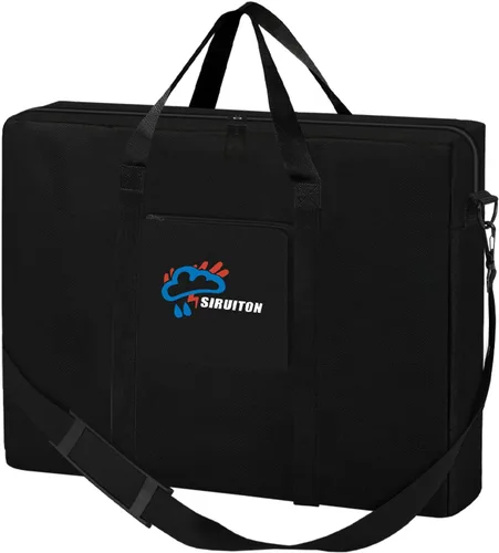 Vista 7 de Bolsa de almacenamiento para mesa plegable SIRUITON Compatible con mesas plegables de 4 pies, bolsa de transporte impermeable portátil de 600D