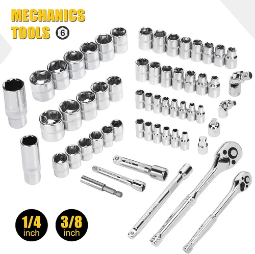 Vista 2 de TOPLINE Juego de herramientas para el hogar de 467 piezas para mecánicos, bolsa de herramientas de 16 pulgadas con kit de herramientas para el hogar