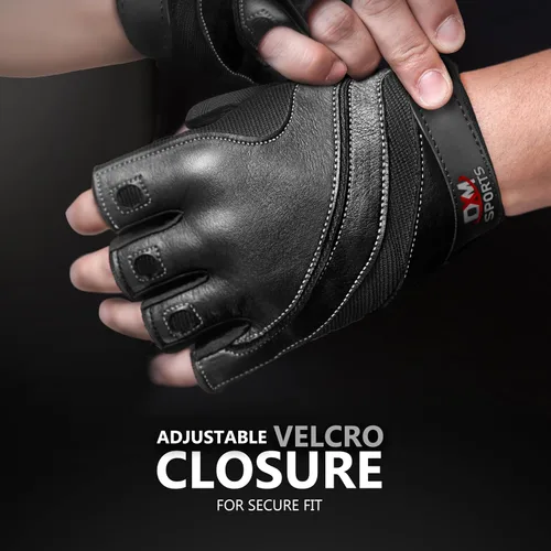 Vista 5 de DXM SPORTS Guantes de entrenamiento para hombres, guantes de levantamiento de pesas de gimnasio con soporte para muñeca, transpirables, guantes