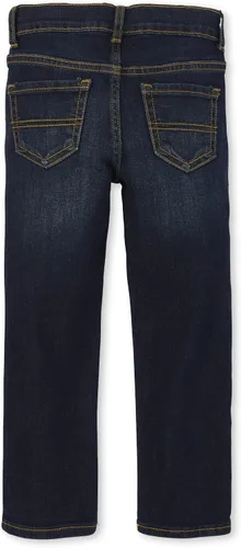 Vista 4 de The Children's Place Paquete de 4 jeans elásticos de pierna recta para niños