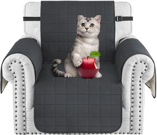 Vista 14 de MAXIJIN Fundas impermeables para sofá de 3 cojines, aptas para mascotas, fundas acolchadas para sofá de 69 pulgadas, lavables, protector de sofá