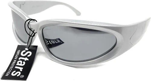Vista 3 de Gafas de sol envolventes de moda urbana para mujeres y hombres, tonos ovalados de moda