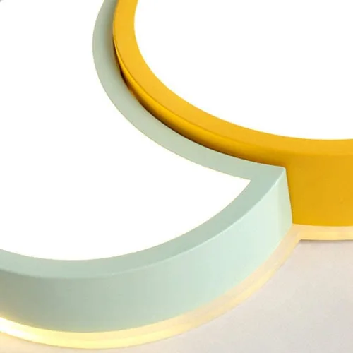 Vista 7 de Lámpara de araña LED moderna, lámpara de techo, lámpara de techo LED de globo de color creativo y moderno, lámpara de decoración de hotel, moderna