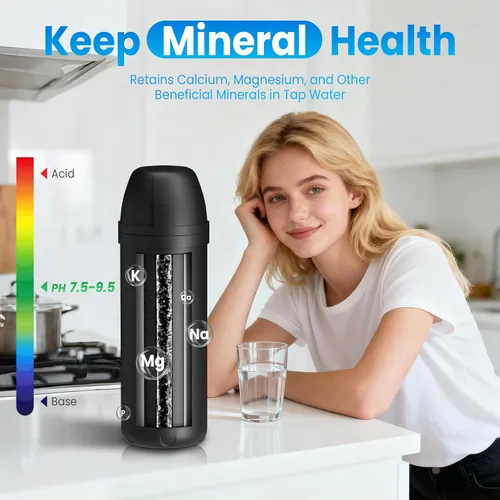 Vista 10 de Filtro de agua para debajo del fregadero, filtro de agua de grifo doméstico para fregadero de cocina, se conecta directamente bajo el mostrador al