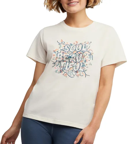 Vista 10 de Hanes ComfortBlend - Camiseta gráfica para mujer, cuello redondo, algodón para mujer, talla grande Negro