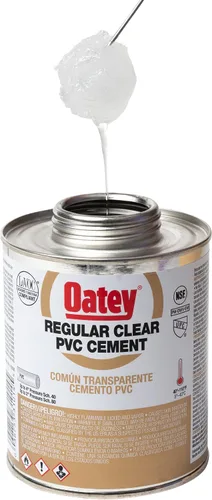 Vista 3 de Oatey 30246 4 oz. Cemento transparente de PVC regular y 4 oz. NSF Purple Primer Handy Pack