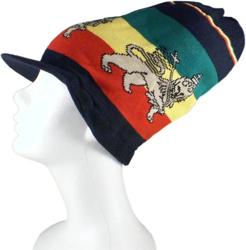 Vista 42 de Shoe String King SSK Rasta Knit Tam Hat Dreadlock Gorra con múltiples diseños y tamaños.