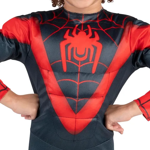 Vista 5 de MARVEL Official Toddler Deluxe Halloween Costume - Premium Quality Padded Jumpsuit and Fabric Headpiece (3T-4T)