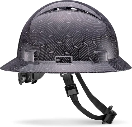 Vista 10 de Casco de ala completa actualizado, ventilado, acolchado, aprobado por la OSHA Tipo 1 Clase C para trabajos de construcción, cascos de construcción