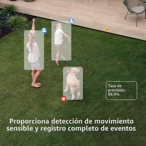 Vista 6 de CKK Poder con cable al aire libre de la cámara de seguridad 2K, cámaras Paquete de 4