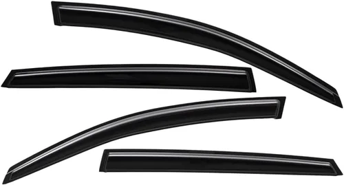 Vista 6 de Lightronic Visera de ventana de ventilación automática con clip extra duradera, compatible con Ford Focus Sedan y Hatchback 2012-2018, protección