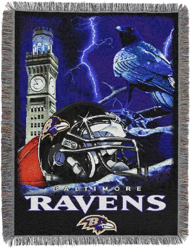 Vista 37 de Northwest NFL Woven Tapestry Wall Hanging, 48 x 60 Inches, Officially Licensed, Decorative Fringes