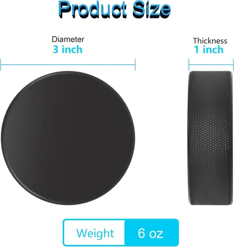 Vista 2 de AceFox Ice Hockey Pucks (1/4/6/25 Pcs Options)