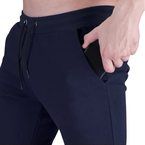 Vista 4 de Wangdo Pantalones deportivos ajustados para hombre pantalones de entrenamiento para gimnasio pantalones deportivos cónicos pantalones deportivos
