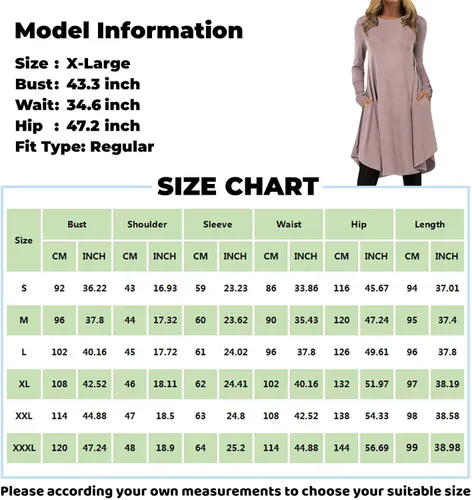 Vista 3 de ZPWSHI Christmas Dresses for Women Fashion Casual Christmas Print Round Neck Long Sleeve Dress