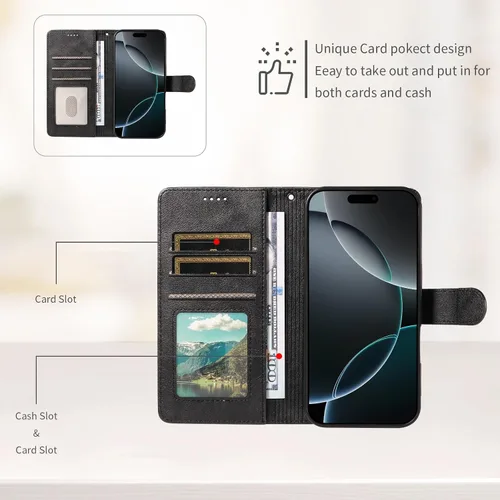 Vista 4 de Funda para teléfono compatible con Huawei P10 Lite, color negro
