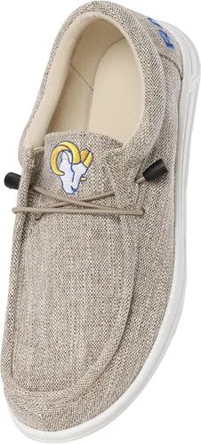Vista 62 de FOCO Men's NFL Team Logo Lightweight Loafers Lace Up Cotton Knit Shoes