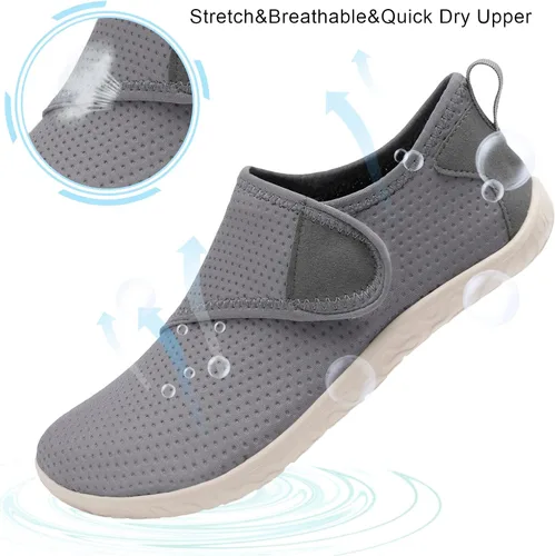 Vista 3 de Spesoul Zapatos acuáticos transpirables de secado rápido para mujer y hombre, calcetines acuáticos suaves para senderismo, natación, playa, surf