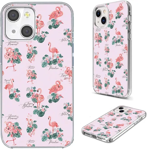 Vista 34 de Funda para iPhone 14/13, funda transparente de TPU suave de ajuste delgado con diseño de paraguas rojo de la torre Eiffel de París, a prueba de Una