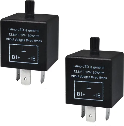 Vista 7 de Relé intermitente LED CF-13, relé de señal de giro ajustable de 3 pines CF13 EP34 - Relé intermitente para luces LED, resuelve problemas