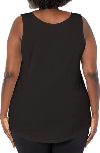 Vista 2 de JUST MY SIZE Camiseta sin mangas de algodón para mujer, talla extra grande
