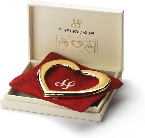 Vista 4 de FafaConcepts - Percha para bolso y accesorio para mujer en forma de corazón, Oro