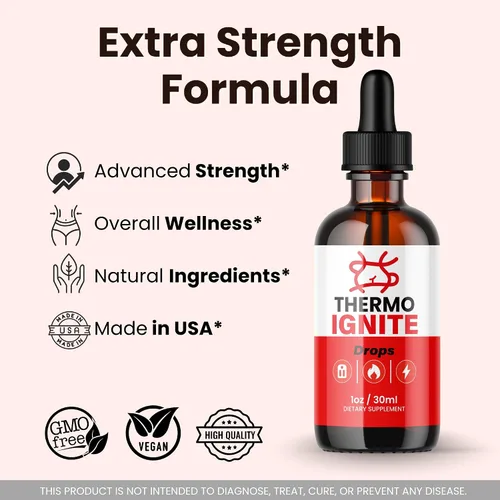 Vista 5 de Thermo Ignite - Gotas de fórmula premium para el bienestar, paquete de 1