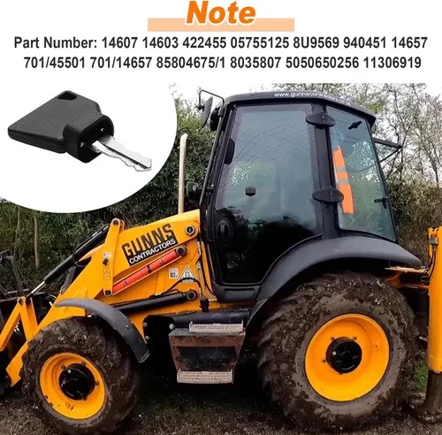 Vista 6 de 14607 701 45501 Llaves de encendido para JCB Volvo Mini Excavator Loader 701 45501 14607 3CX (paquete de 12)