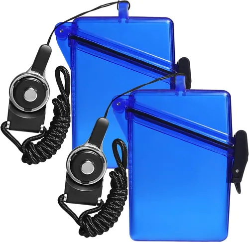 Vista 10 de Funda deportiva impermeable para tarjetas de identificación con cubierta de cordón, múltiples tarjetas de crédito, registro, tarjeta de entrada